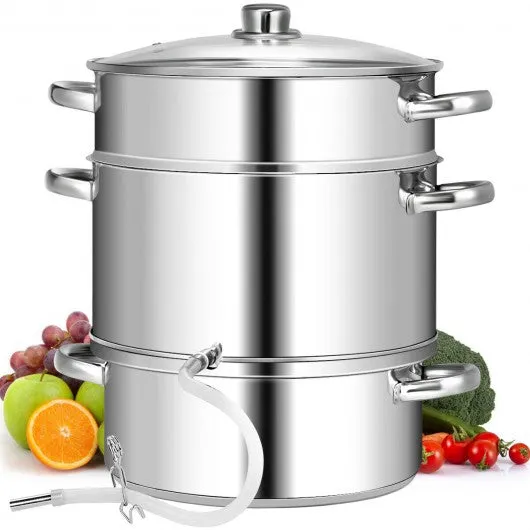 10 Quart Stainless Steel Fruit Juicer Steamer Multipot