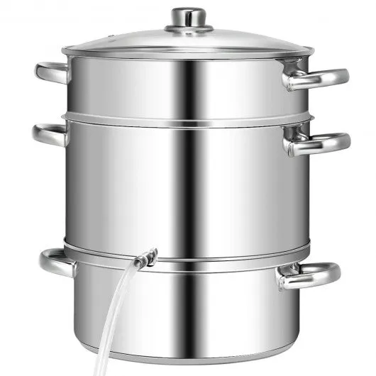 10 Quart Stainless Steel Fruit Juicer Steamer Multipot