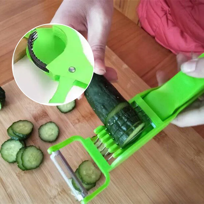 2 in 1 Vegetable Cutter with Peeler