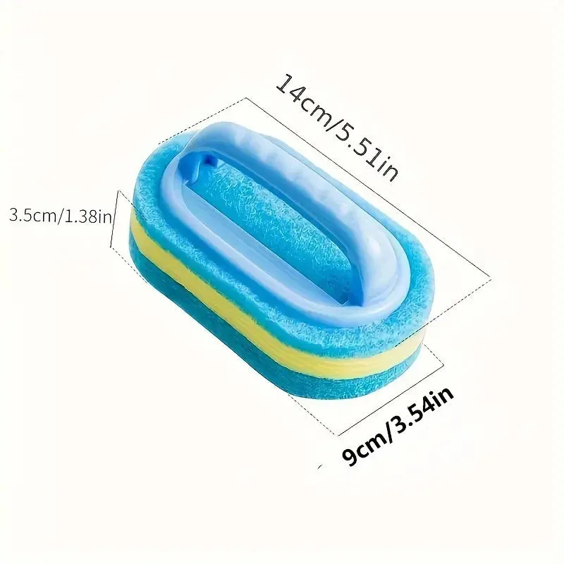 2-Pack: Multipurpose Cleaning Magic Sponge for Bathroom, Toilet, Kitchen - No Electricity Needed