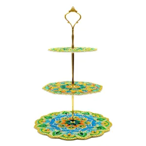 3-Tiered Diamond Painting Serving Tray for Coffee Table Serving Serving Food