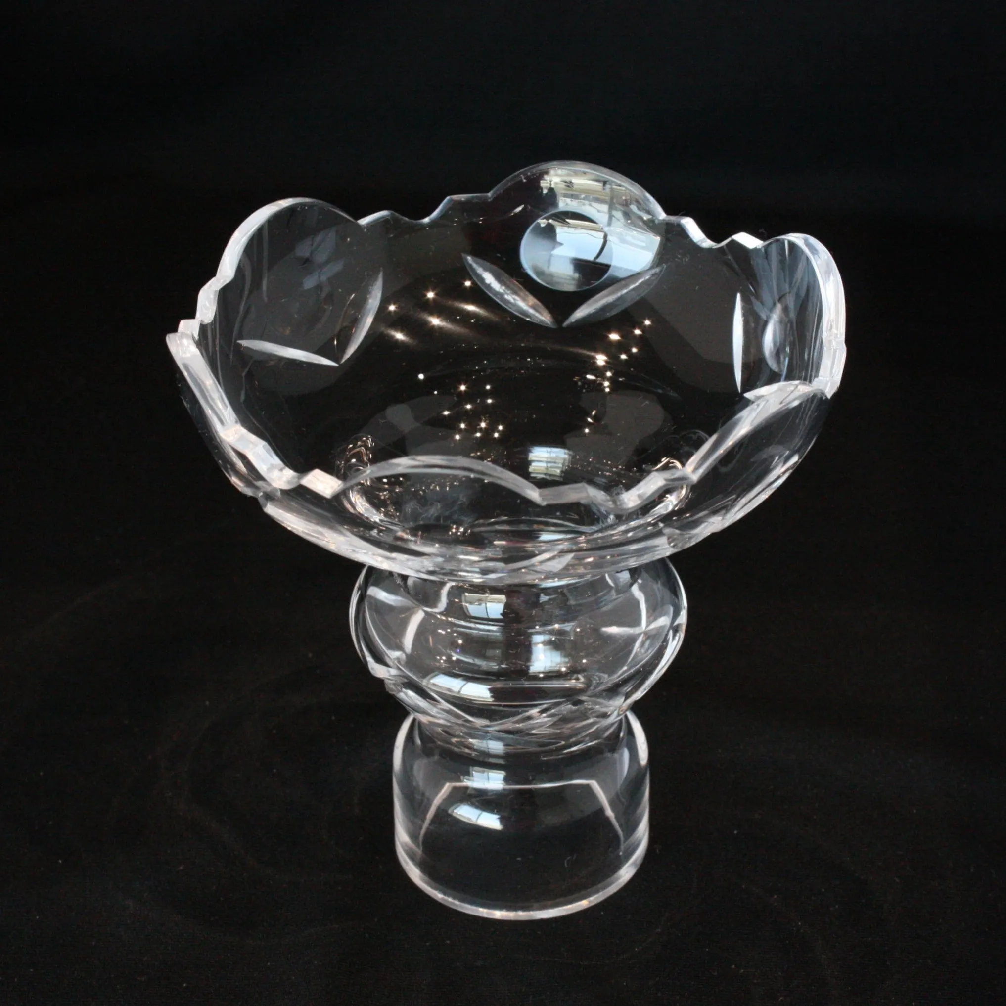 4" Czech Crystal Candle Cup