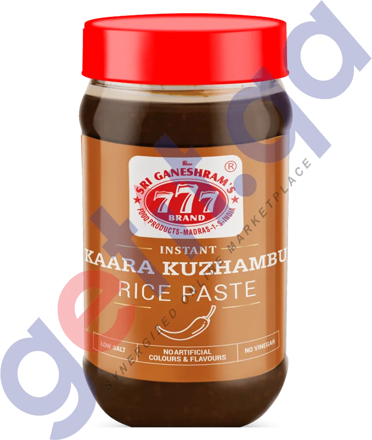 777 INSTANT KAARA KUZHAMBU (SPICY VEG CURRY) RICE PASTE 300GM