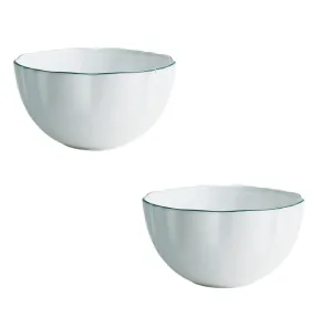 Amelie - Forest Green Rim - Nut Bowls