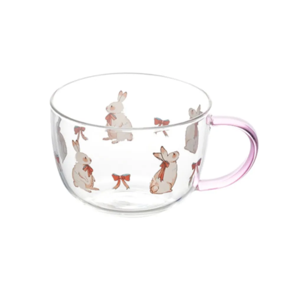 Animal Pattern Glass Mugs