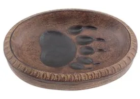 Bear Paw Print Soap Dish, 5"X3.5"