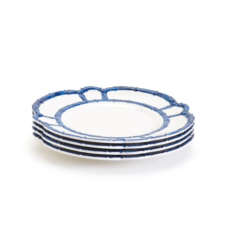 Blue Bamboo Dinner Plates