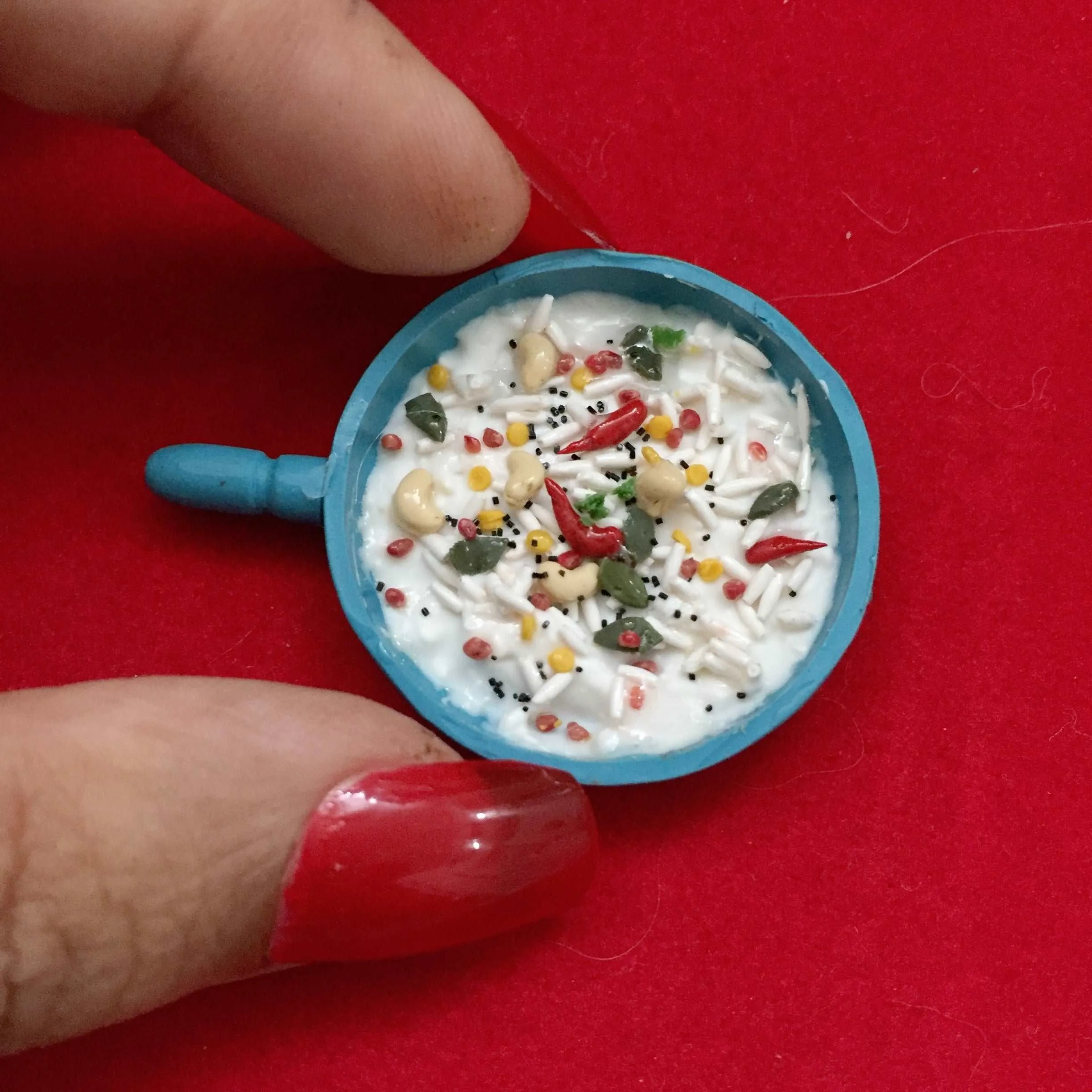 Curd Rice South Indian Miniature Food Magnet