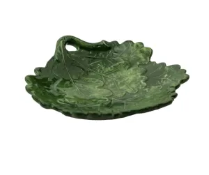 Green Oak Leaves Salad Plate