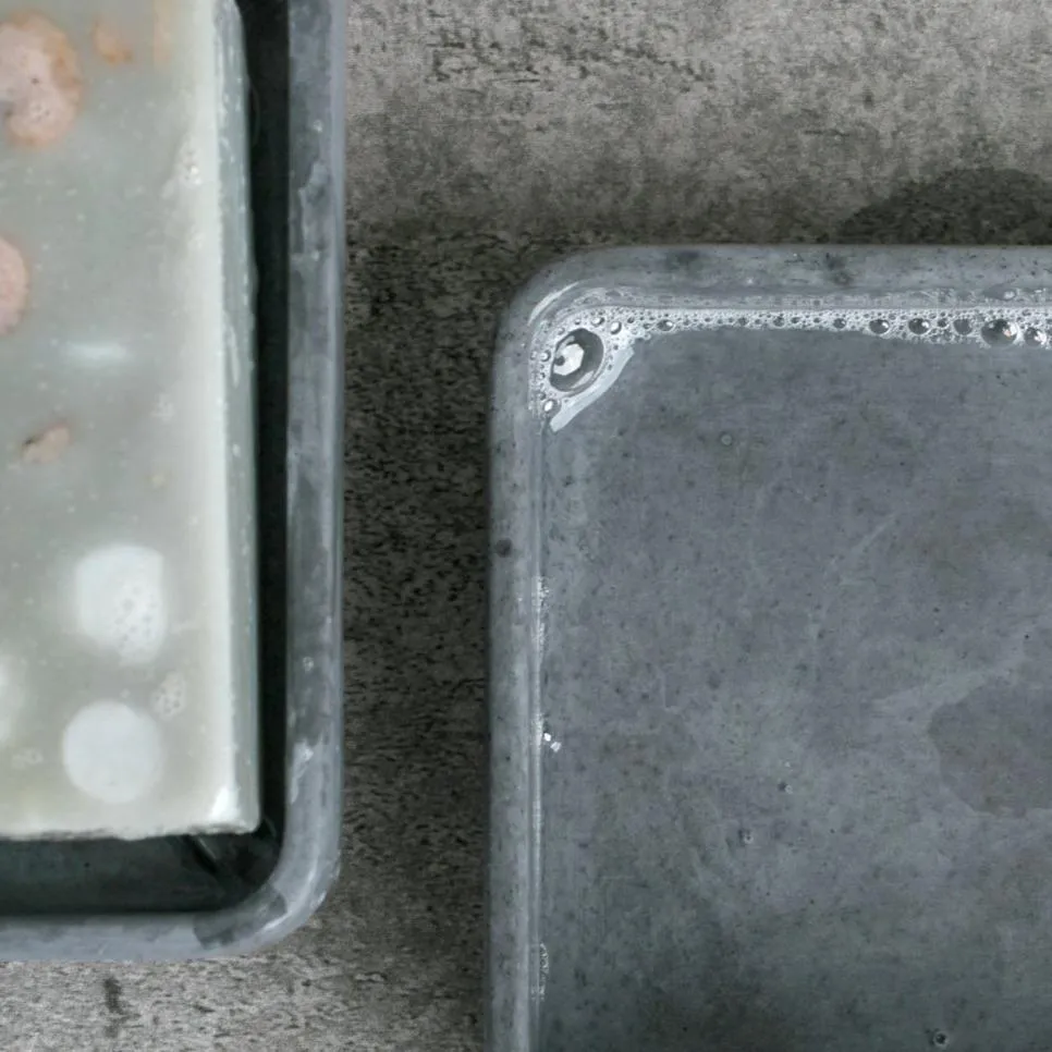 Grey Concrete Soap Stand w/ Vegan Soap