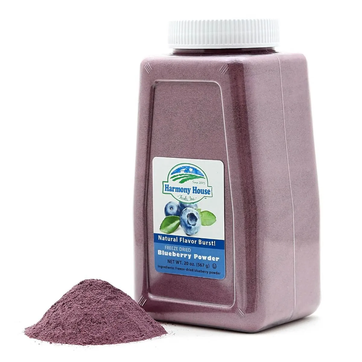 Harmony House Freeze Dried Blueberry Powder (4 Cups / 64 Tbs)