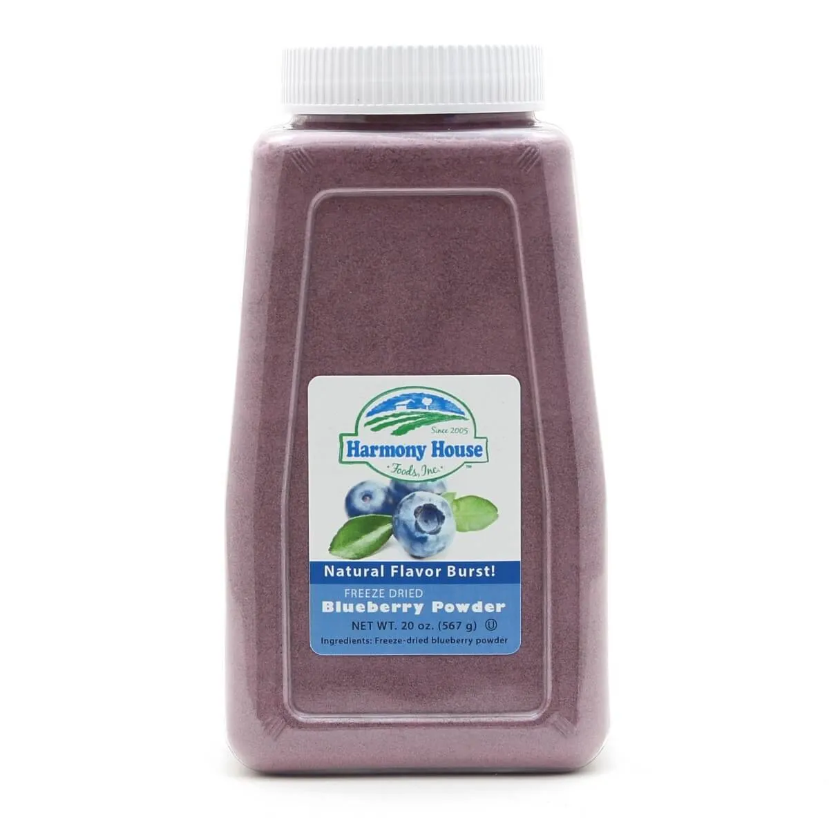 Harmony House Freeze Dried Blueberry Powder (4 Cups / 64 Tbs)