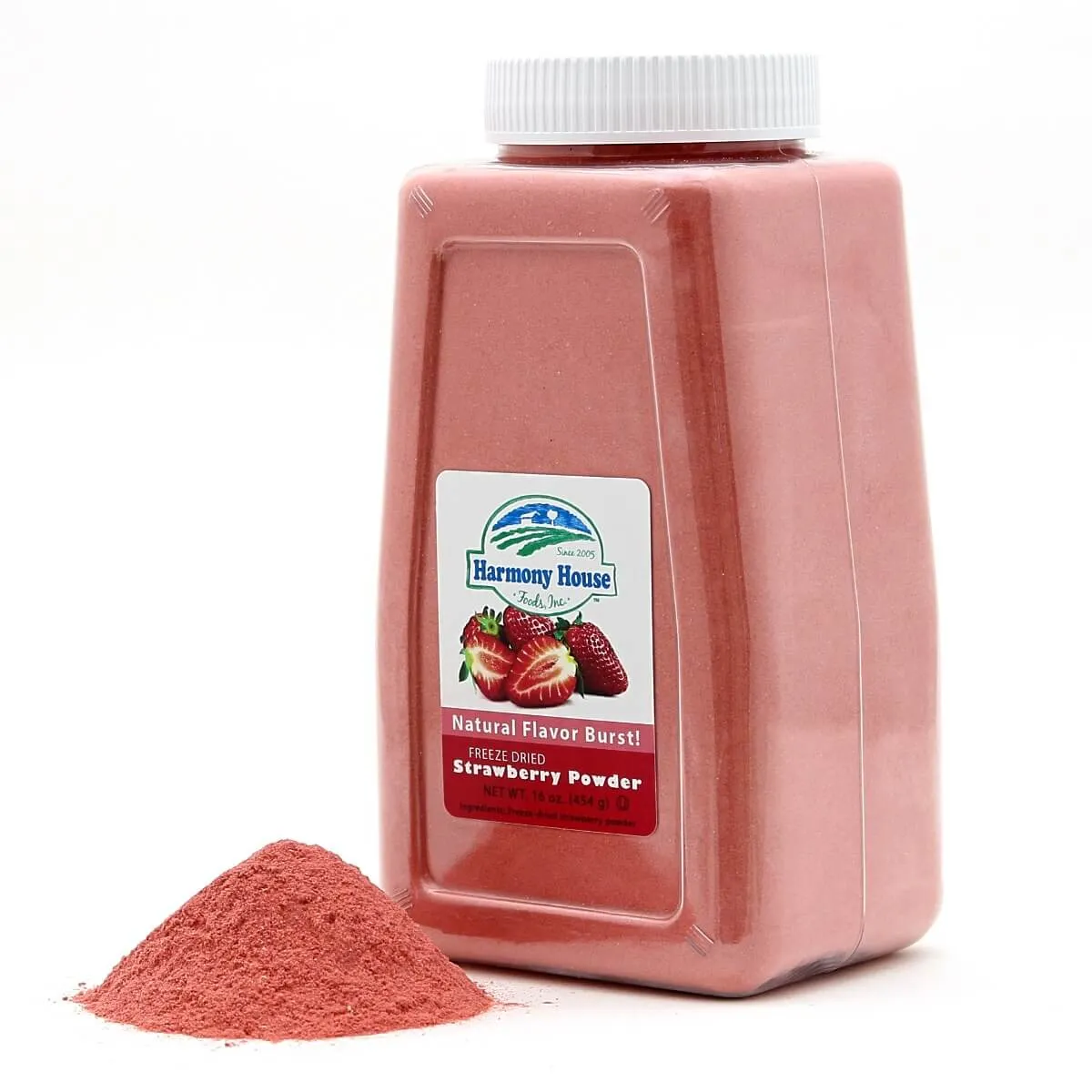 Harmony House Freeze Dried Strawberry Powder (4 Cups / 64 Tbs)