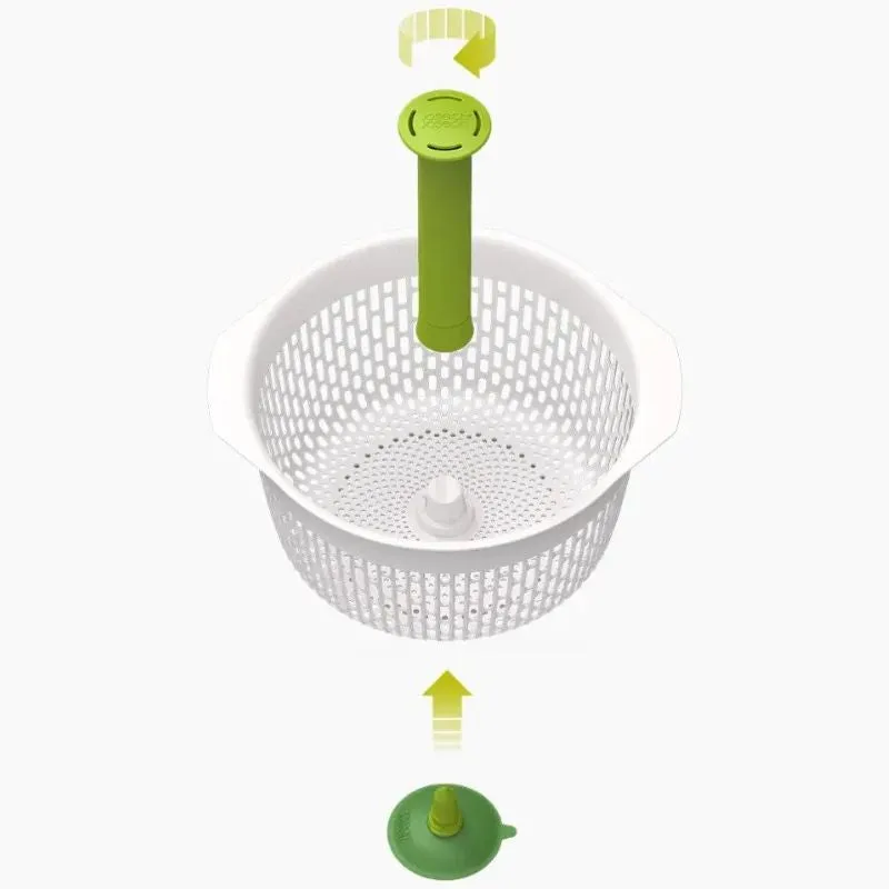 Joseph Joseph Spindola Salad Spinner/ Colander White