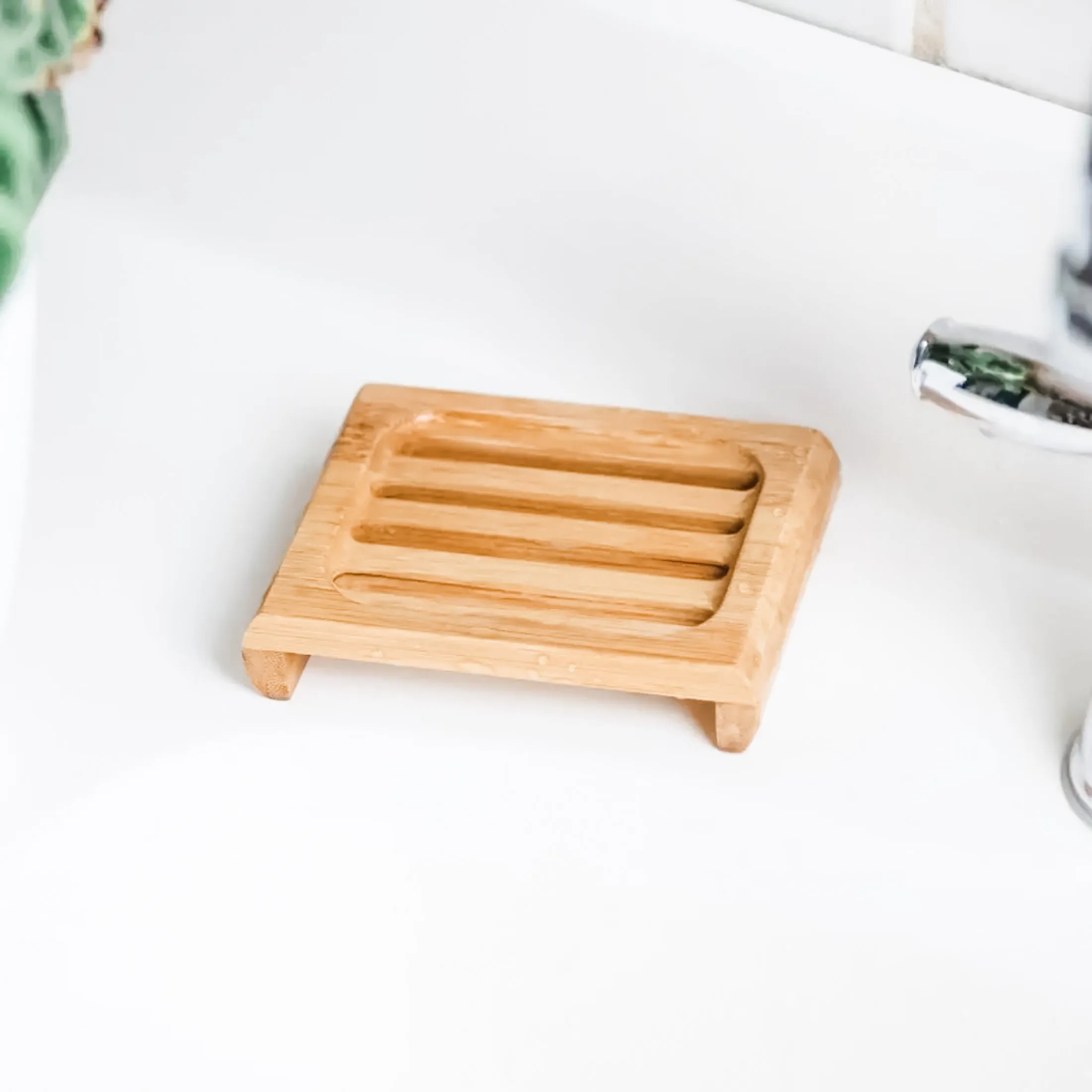 Lattice Bamboo Soap Lift Dish