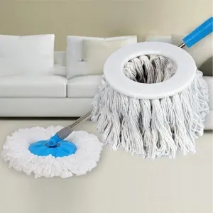 Microfiber Spin Mop Replacement Head Round Shape Standard Size Spin mop Refills For All Type Mop Use