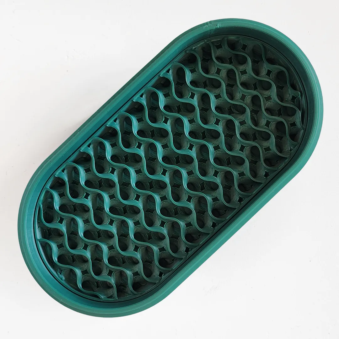 Oval Travel Soap Case Recovered Plastic