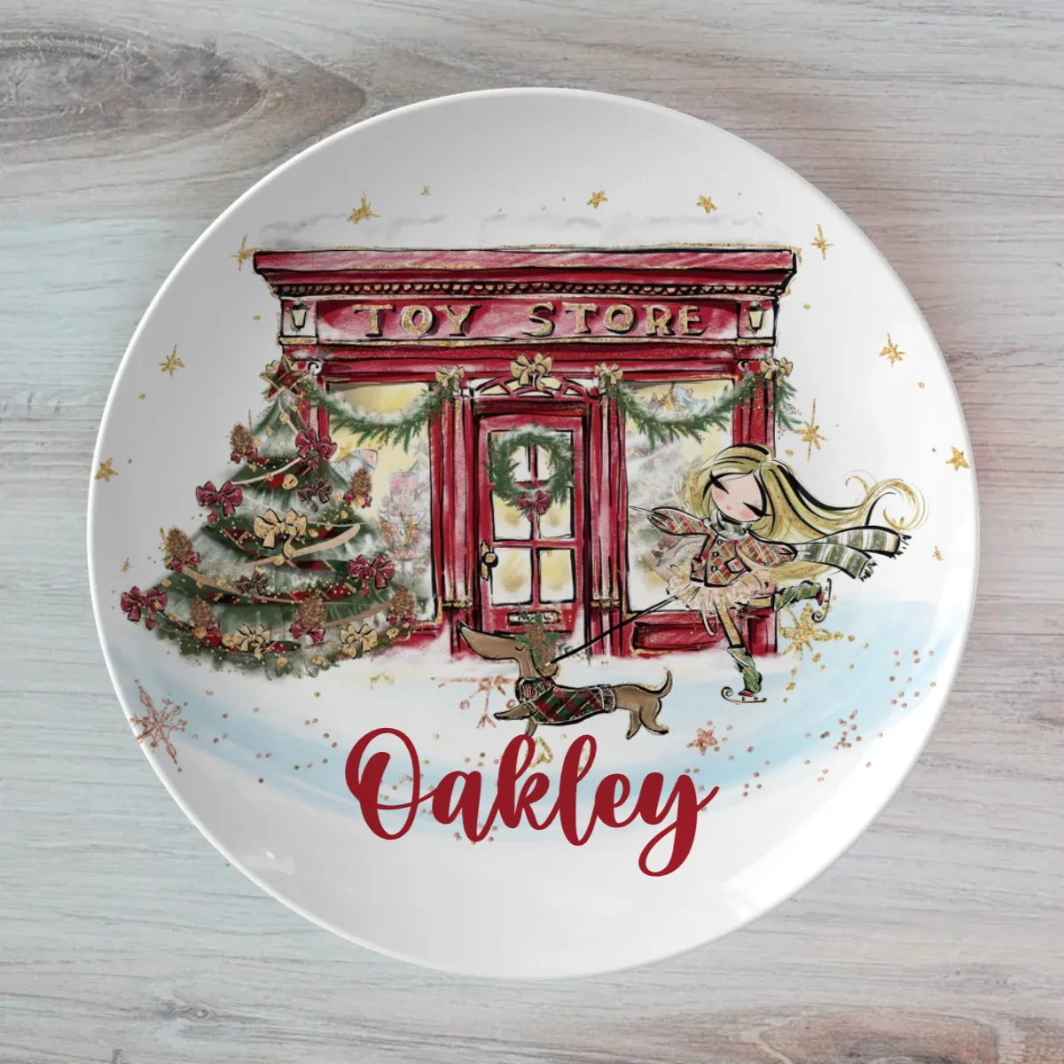 Personalised Toy Shop Christmas Dinner Plate