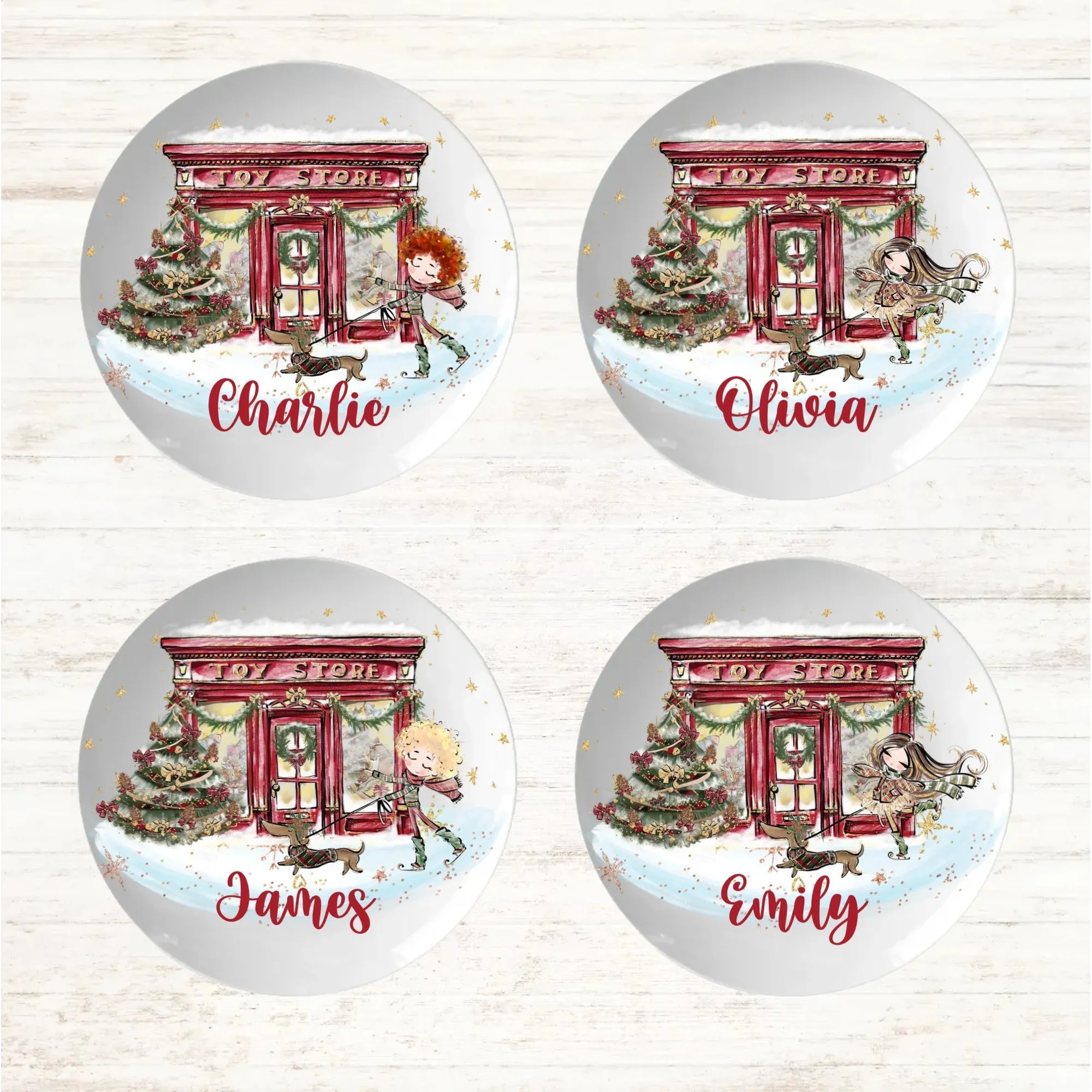 Personalised Toy Shop Christmas Dinner Plate