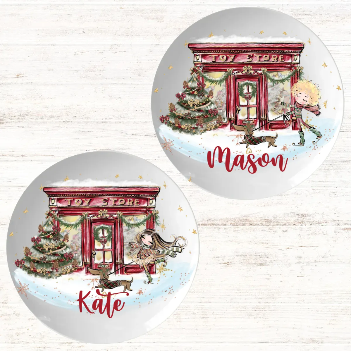 Personalised Toy Shop Christmas Dinner Plate