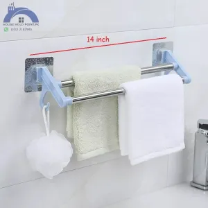 Stick On Double Towel Rack