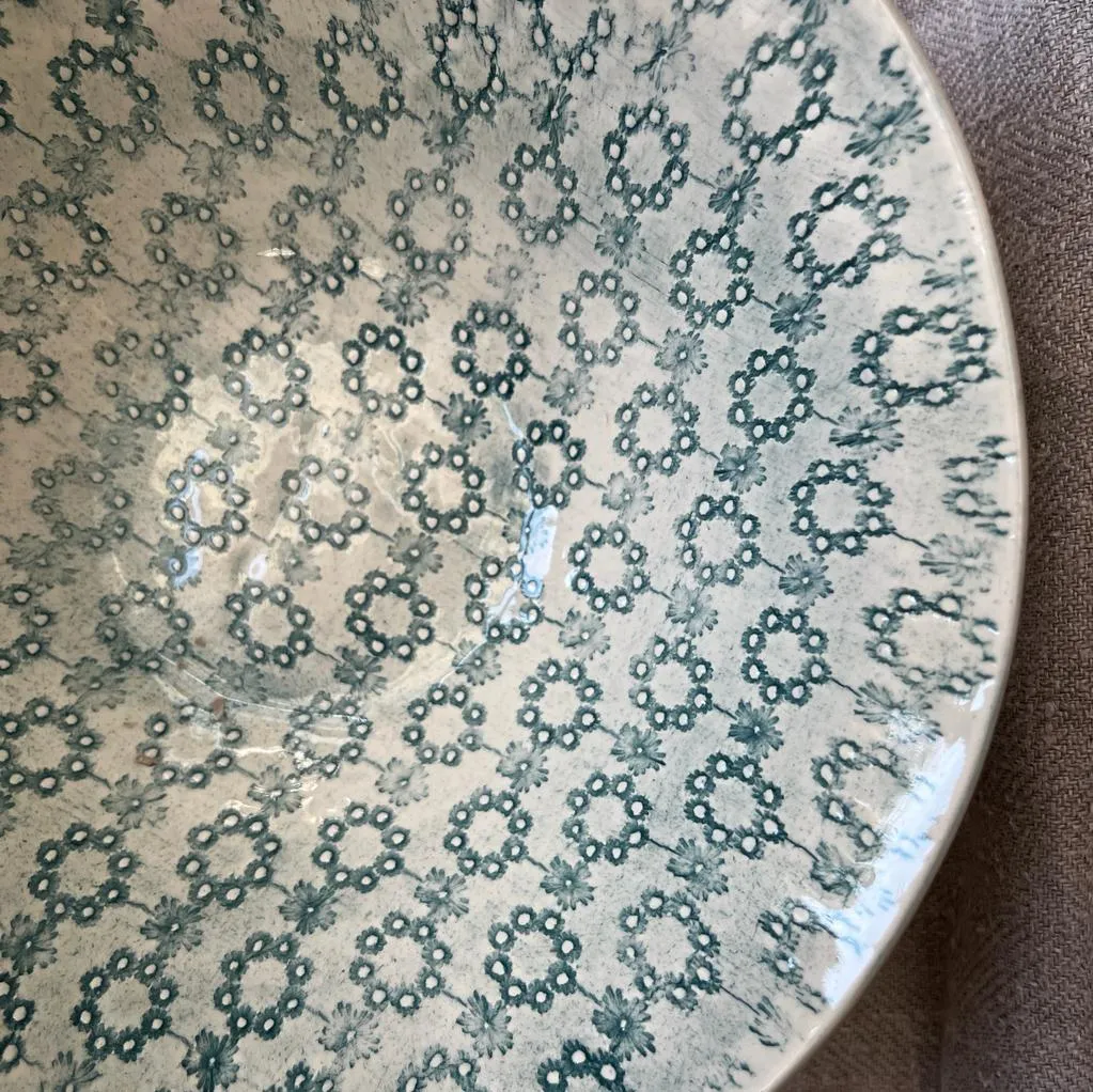 Marine Lace Wonki Ware Pasta Bowl - Premium Quality