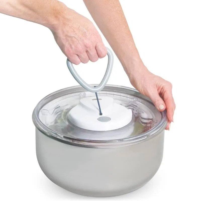 Zyliss Easy Spin 2 Salad Spinner with Stainless Steel Bowl